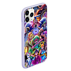 Чехол iPhone 11 Pro матовый ONE PIECE ВАН ПИС ПЕРСОНАЖИ, цвет: 3D-светло-сиреневый — фото 2