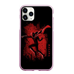 Чехол iPhone 11 Pro матовый One-Punch Man, цвет: 3D-розовый