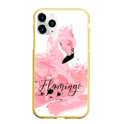 Чехол iPhone 11 Pro матовый Flamingo