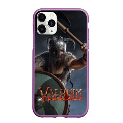 Чехол iPhone 11 Pro матовый Viking Valheim, цвет: 3D-фиолетовый