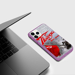 Чехол iPhone 11 Pro матовый 9 мая День победы, цвет: 3D-фиолетовый — фото 2
