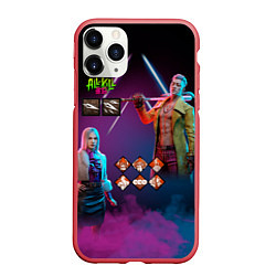 Чехол iPhone 11 Pro матовый Dead by Daylight, цвет: 3D-красный