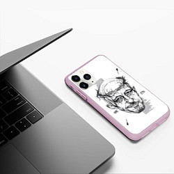 Чехол iPhone 11 Pro матовый Кровосток, цвет: 3D-розовый — фото 2