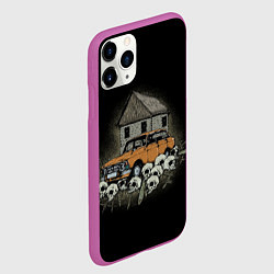 Чехол iPhone 11 Pro матовый Истребитель дачников, цвет: 3D-фиолетовый — фото 2