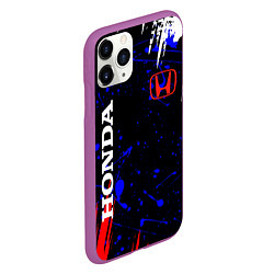 Чехол iPhone 11 Pro матовый HONDA, цвет: 3D-фиолетовый — фото 2