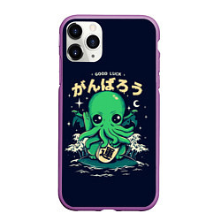 Чехол iPhone 11 Pro матовый Cthulhu Good Luck