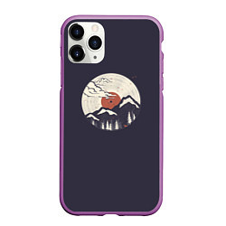 Чехол iPhone 11 Pro матовый Mountain Vinyl Record