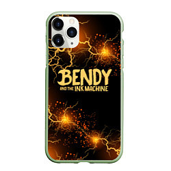 Чехол iPhone 11 Pro матовый BENDY LOGO, цвет: 3D-салатовый