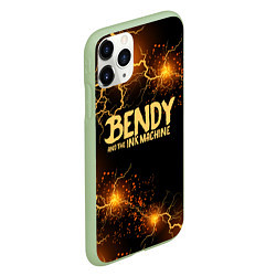 Чехол iPhone 11 Pro матовый BENDY LOGO, цвет: 3D-салатовый — фото 2
