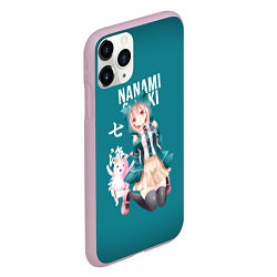 Чехол iPhone 11 Pro матовый Чиаки Нанами Danganronpa 2, цвет: 3D-розовый — фото 2