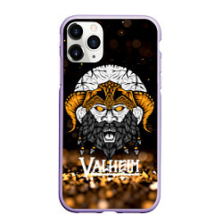Чехол iPhone 11 Pro матовый Valheim Viking Gold, цвет: 3D-светло-сиреневый