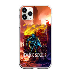 Чехол iPhone 11 Pro матовый DARKSOULS RPG, цвет: 3D-белый