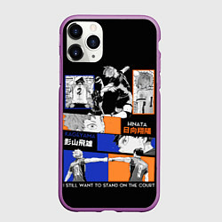 Чехол iPhone 11 Pro матовый Хината и Кагеяма