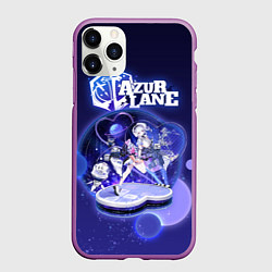 Чехол iPhone 11 Pro матовый Аниме Лазурный путь, цвет: 3D-фиолетовый