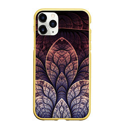 Чехол iPhone 11 Pro матовый LOTUS, цвет: 3D-желтый