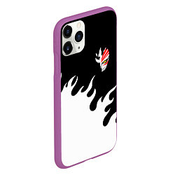 Чехол iPhone 11 Pro матовый BLEACH FIRE БЛИЧ ОГОНЬ, цвет: 3D-фиолетовый — фото 2