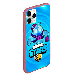 Чехол iPhone 11 Pro матовый Сквик Squeak Brawl Stars, цвет: 3D-малиновый — фото 2