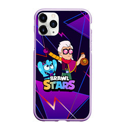 Чехол iPhone 11 Pro матовый Сквик Squeak и Белль Belle, цвет: 3D-сиреневый