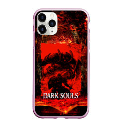 Чехол iPhone 11 Pro матовый DARK SOULS GAME STORY, цвет: 3D-розовый