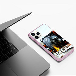 Чехол iPhone 11 Pro матовый DARK SOULS NEW, цвет: 3D-розовый — фото 2