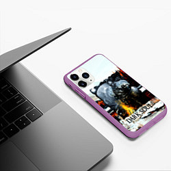 Чехол iPhone 11 Pro матовый DARK SOULS NEW, цвет: 3D-фиолетовый — фото 2