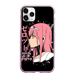 Чехол iPhone 11 Pro матовый Darling in the Franxx Zero Two, цвет: 3D-розовый