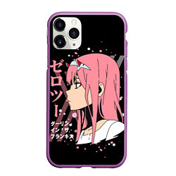 Чехол iPhone 11 Pro матовый Darling in the Franxx Zero Two