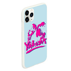 Чехол iPhone 11 Pro матовый Yakuza Dragon, цвет: 3D-белый — фото 2