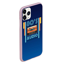 Чехол iPhone 11 Pro матовый 80s audio tape, цвет: 3D-розовый — фото 2