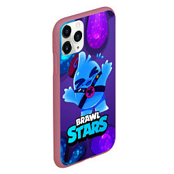 Чехол iPhone 11 Pro матовый Сквик Squeak Brawl Stars, цвет: 3D-малиновый — фото 2