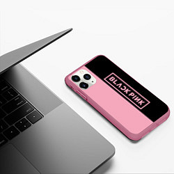 Чехол iPhone 11 Pro матовый BLACKPINK, цвет: 3D-малиновый — фото 2