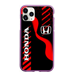 Чехол iPhone 11 Pro матовый HONDA ХОНДА СПОРТ, цвет: 3D-фиолетовый