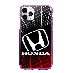 Чехол iPhone 11 Pro матовый HONDA ХОНДА СЕТКА