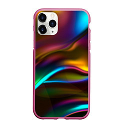 Чехол iPhone 11 Pro матовый Градиент, цвет: 3D-малиновый