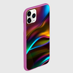 Чехол iPhone 11 Pro матовый Градиент, цвет: 3D-фиолетовый — фото 2