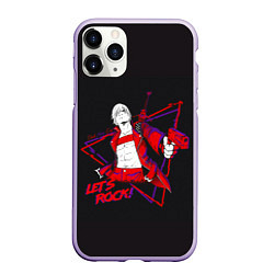 Чехол iPhone 11 Pro матовый Lets Rock DMC, цвет: 3D-светло-сиреневый