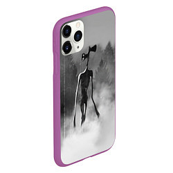 Чехол iPhone 11 Pro матовый Сиреноголовый в Лесу, цвет: 3D-фиолетовый — фото 2