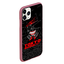 Чехол iPhone 11 Pro матовый Tokyo - ghoul, цвет: 3D-малиновый — фото 2