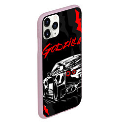 Чехол iPhone 11 Pro матовый NISSAN GT-R GODZILLA, цвет: 3D-розовый — фото 2