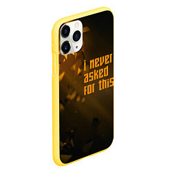 Чехол iPhone 11 Pro матовый I never asked for this, цвет: 3D-желтый — фото 2