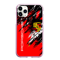 Чехол iPhone 11 Pro матовый PORSCHE ПОРШЕ ГРАНЖ, цвет: 3D-розовый