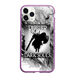 Чехол iPhone 11 Pro матовый DARK SOULS ТЁМНЫЙ МИР, цвет: 3D-фиолетовый