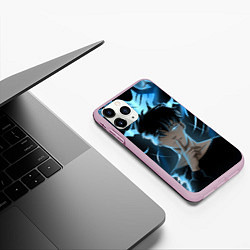 Чехол iPhone 11 Pro матовый Solo leveling Manga, цвет: 3D-розовый — фото 2