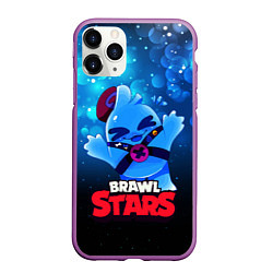 Чехол iPhone 11 Pro матовый Сквик Squeak Brawl Stars, цвет: 3D-фиолетовый