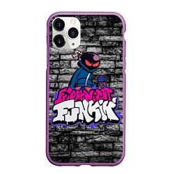 Чехол iPhone 11 Pro матовый Friday Night Funkin Bomb man B