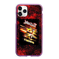 Чехол iPhone 11 Pro матовый JUDAS PRIEST rock, цвет: 3D-фиолетовый