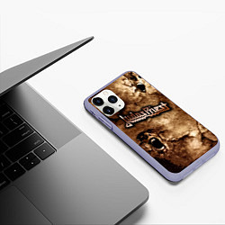 Чехол iPhone 11 Pro матовый JUDAS PRIEST SCREAM, цвет: 3D-светло-сиреневый — фото 2