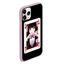 Чехол iPhone 11 Pro матовый Jabami Yumeko Безумный Азарт, цвет: 3D-розовый — фото 2