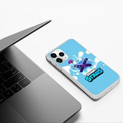 Чехол iPhone 11 Pro матовый Сквик Squeak Brawl Stars, цвет: 3D-белый — фото 2