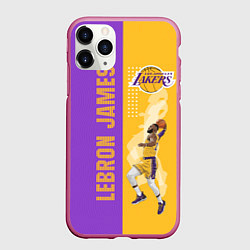 Чехол iPhone 11 Pro матовый Леброн NBA